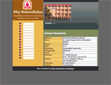 Tablet Screenshot of bhojcollege.org